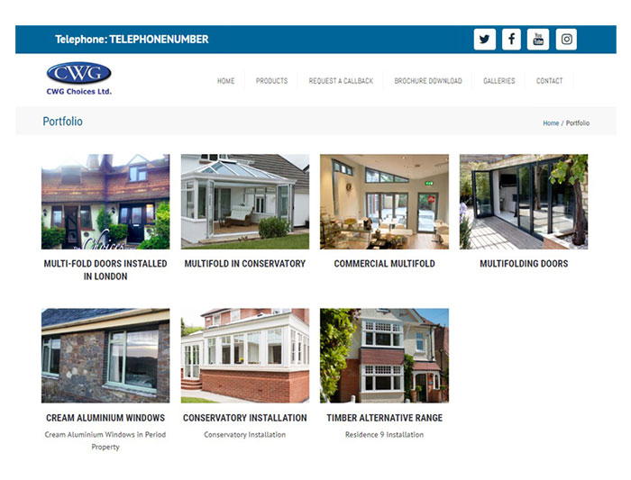 image of an up to date portfolio on word press